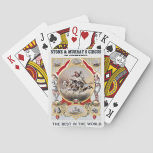 Stone & Murray's Zirkus, circa 1870. Spielkarten