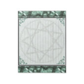 Stone Nonagram Notizblock (Rotiert)