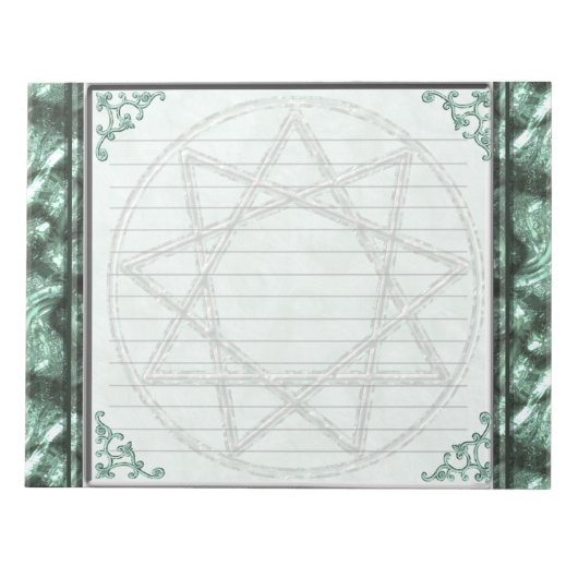 Stone Nonagram Notizblock (Vorderseite)
