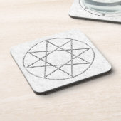 Stone Octagram Getränkeuntersetzer (Linke Seite)