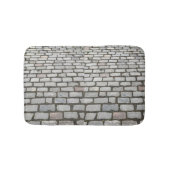 Stone Pathway Gray Cobblestone Street Sidewalk Badematte (Vorderseite)