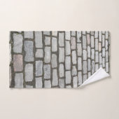 Stone Pathway Gray Cobblestone Street Sidewalk Badhandtuch Set (Handtuch)