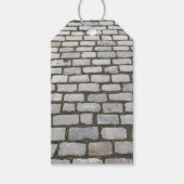 Stone Pathway Gray Cobblestone Street Sidewalk Geschenkanhänger (Vorderseite)