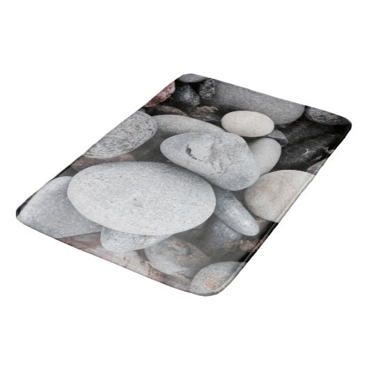 Stone Pebble Bath Mat Badematte (Schrägansicht)