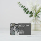 Stone Pebbles Visitenkarte (Stehend Vorderseite)