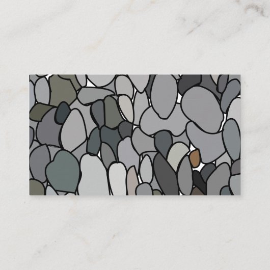 Stone Pebbles Visitenkarte (Rückseite)