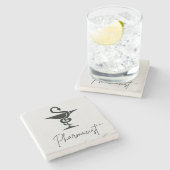 Stone Pharmacist Untersetzer (Seitenansicht)