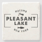 Stone Pleasant Lake Coaster Steinuntersetzer (Vorderseite)