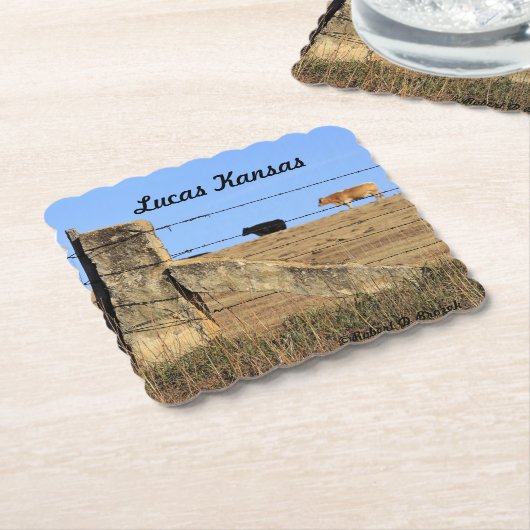 Stone Post Fence Untersetzer (angewinkelt)