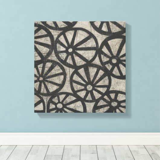 Stone - Räder Leinwanddruck (Insitu (Holzboden))