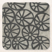 Stone - Räder Rechteckiger Pappuntersetzer (Vorderseite)