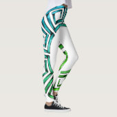 Stone Retro griechische Disk Leggings (Rechts)