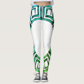 Stone Retro griechische Disk Leggings (Vorderseite)