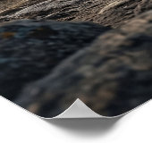 Stone Rhino Rugged Plains Poster (Ecke)