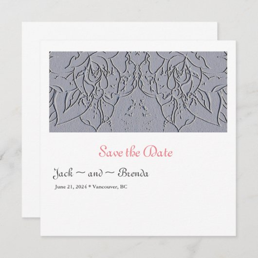 Stone Rose Save the Date (Vorne/Hinten)