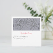 Stone Rose Save the Date (Stehend Vorderseite)