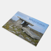 Stone Ruin in Irland Fußmatte (Schrägansicht)