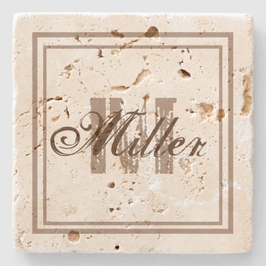 Stone Rustikal Steinuntersetzer (Vorderseite)