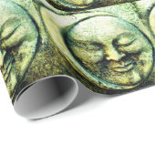 Stone schauen Mond und Sonne Gesicht Halbmond Geschenkpapier (Rolleneckpunkt)