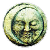 Stone schauen Mond und Sonne Gesicht Halbmond Keramikknauf (Vorderseite)