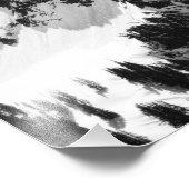Stone, Schnee und Bäume Fotodruck (Ecke)