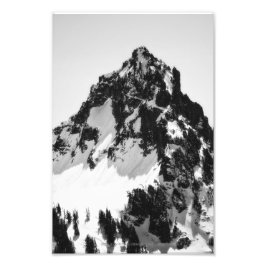 Stone, Schnee und Bäume Fotodruck