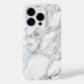 Stone Schwarz-weiß Gray Carrara Marble Case-Mate iPhone Hülle (Rückseite)