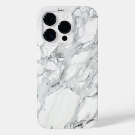 Stone Schwarz-weiß Gray Carrara Marble Case-Mate iPhone Hülle