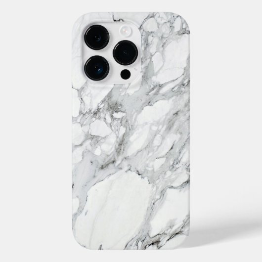 Stone Schwarz-weiß Gray Carrara Marble Case-Mate iPhone Hülle (Rückseite)