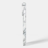 Stone Schwarz-weiß Gray Carrara Marble Case-Mate iPhone Hülle (Rückseite / Links)