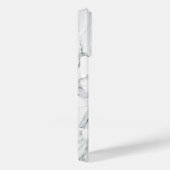 Stone Schwarz-weiß Gray Carrara Marble Case-Mate iPhone Hülle (Rückseite / Rechts)