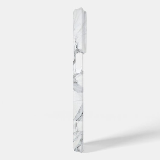 Stone Schwarz-weiß Gray Carrara Marble Case-Mate iPhone Hülle (Rückseite / Rechts)