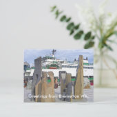 Stone Sculture Postkarte (Stehend Vorderseite)