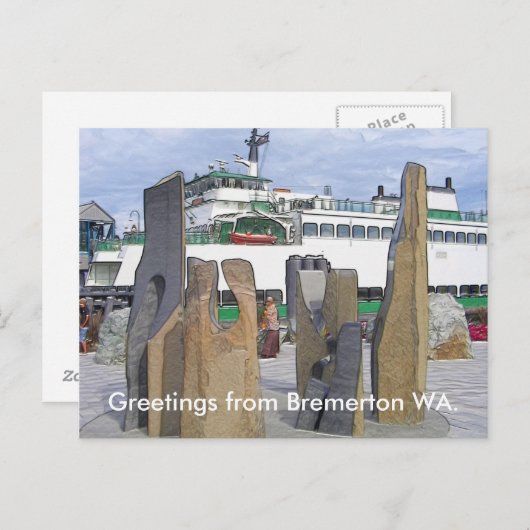 Stone Sculture Postkarte (Vorne/Hinten)