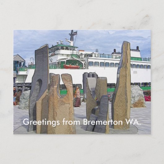 Stone Sculture Postkarte (Vorderseite)