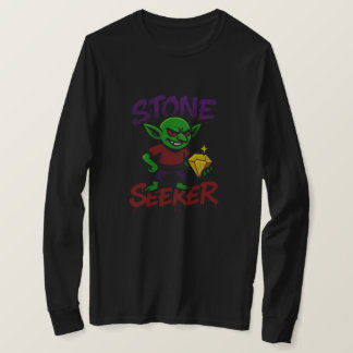 Stone Seeker - Fantasy Goblin | NUR SCHWARZ T-Shirt