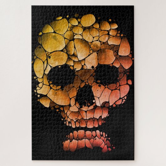 Stone Skull - Einzigartige, von Felsen Inspiriert Puzzle (Vertikal)