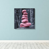 Stone Stack Leinwanddruck (Insitu (Holzboden))