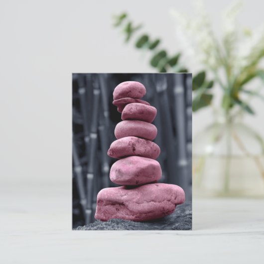 Stone Stack Postkarte (Stehend Vorderseite)