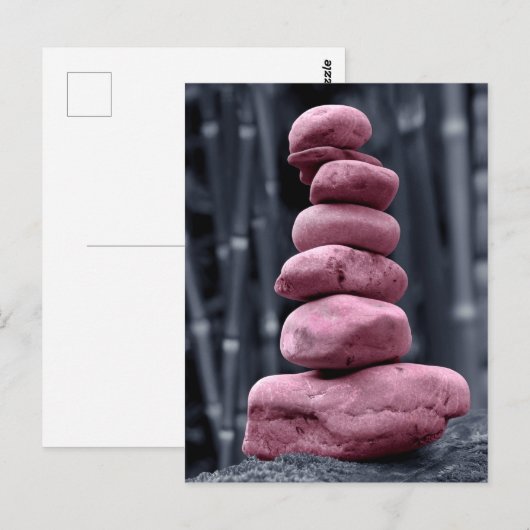 Stone Stack Postkarte (Vorne/Hinten)