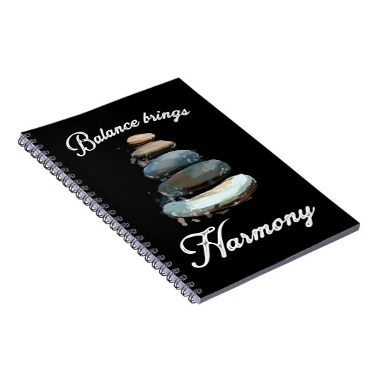 Stone Stacking Harmony Rock Balancing Notizblock (Rechte Seite)