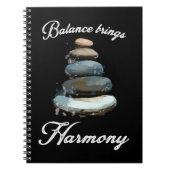 Stone Stacking Harmony Rock Balancing Notizblock (Vorderseite)