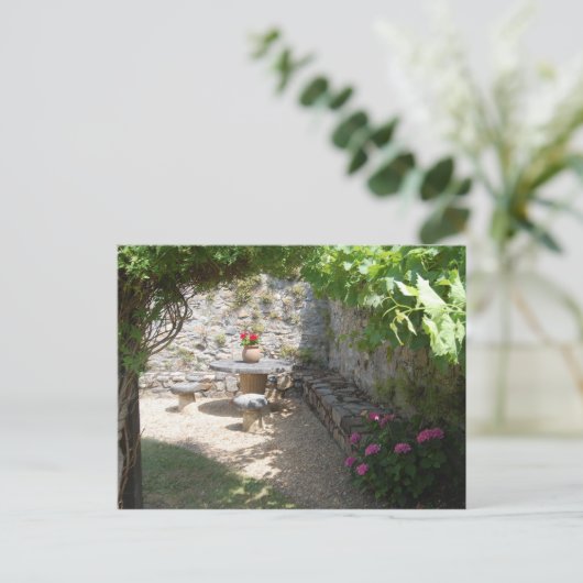 Stone Table Feiertagspostkarte (Stehend Vorderseite)