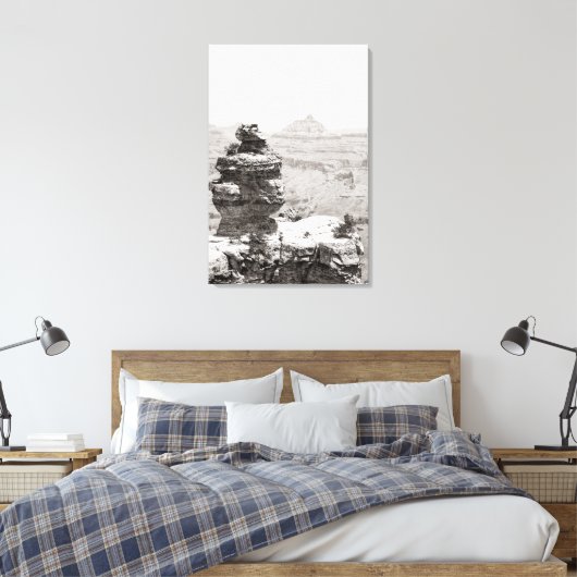 Stone Tempels Leinwanddruck (Insitu (Schlafzimmer))