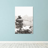 Stone Tempels Leinwanddruck (Insitu (Holzboden))