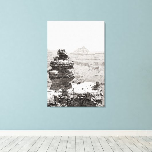 Stone Tempels Leinwanddruck (Insitu (Holzboden))