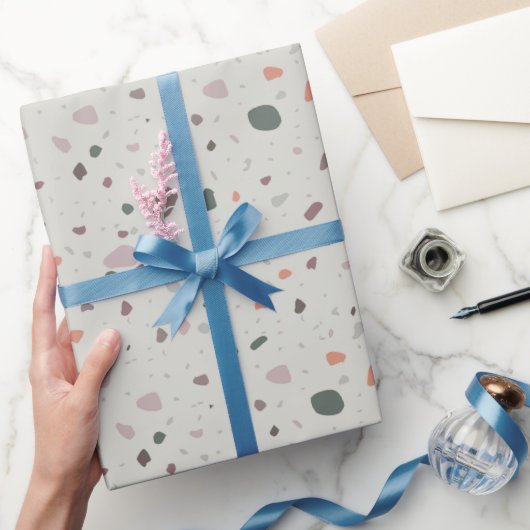 Stone Terrazzo Pattern Geschenkpapier (Schenken)