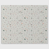 Stone Terrazzo Pattern Geschenkpapier (Flach)