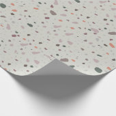 Stone Terrazzo Pattern Geschenkpapier (Ecke)
