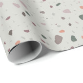 Stone Terrazzo Pattern Geschenkpapier (Rolleneckpunkt)